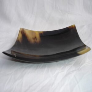 Handcrafted Buffalo Horn Square Serving Plate