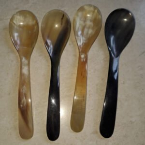 Handcrafted Buffalo Horn Spoon Set
