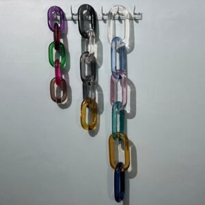 Handcrafted Multicolor Acrylic Decorative Chain Set